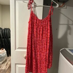 Wild Fable Pink and Red Floral sundress